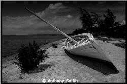 Wreck on sand.... by Anthony Smith 